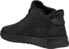 A black mid-cut sneaker shown from the side and back. Anteprima dell’immagine prodotto