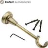 320 cm Zweiläufige Gardinenstange Ø 25/19 mmAntikgold mit Produktbild-Vorschau 3