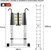 STANEW Teleskopleiter Aluminium 5 m,Rutschfester Produktbild-Vorschau 5