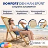 CASARIA® Sonnenliege Holz Wetterfest Klappbar 3-fach Produktbild-Vorschau 4