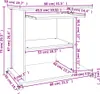 vidaXL Psací stůl šedý 80x50x75 cm výrobek z odvozeného Náhled obrázku produktu 6