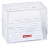 BRUNNEN Karteibox A8 gefüllt transparent Produktbild-Vorschau 1