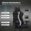 Sedia da gaming SENSE7 Spellcaster in ecopelle nera - Sedia Anteprima dell’immagine prodotto 6