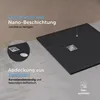 doporro Duschtasse 100x120x3cm aus Mineralguss in Anthrazit Produktbild-Vorschau 6