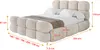 ALTDECOR Polsterbett mit Bettkasten - NOMA-Z 180x200 Beige Produktbild-Vorschau 4