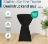 TexDeko Stehtischhussen Premium mit Schleifenband für Produktbild-Vorschau 4