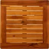 A top-down view of a wooden coffee table. Voir les images du produit