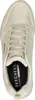A top-down view of a beige Skechers sneaker. Voir les images du produit