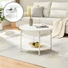 Table basse 'Kandas' avec plateau élévateur rond 70 x 49 cm Voir les images du produit 1