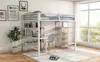 Hoogslaper 140 x 200 cm met bureau, inbouwkast en planken, Productafbeelding-voorbeeld 17