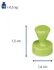 MAUL Magnet Kegel 10 Stück 1,5 kg Kunststoff Neodym Ø 1.2 x Produktbild-Vorschau 6