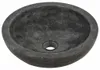 vidaXL Waschbecken 40x12 cm Marmor Schwarz Produktbild-Vorschau 3