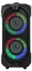 A black portable speaker with RGB LED lights. Náhľad obrázku produktu