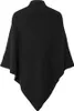 Pieces Fortuna Poncho Schwarz  Mann Schwarz One Size Produktbild-Vorschau 3
