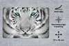 MuchoWow® Mauspad Mousepad Tiere - Tiger - Augen - Blau - Produktbild-Vorschau 2