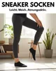 Sneaker Socken Herren Damen Baumwolle - 70102T Schwarz Produktbild-Vorschau 2