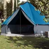 vidaXL Tipi-Familienzelt 10 Personen Blau Wasserdicht Produktbild-Vorschau 2