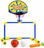 Gioco 2 in 1 per bambini e adulti: canestro da basket e Anteprima dell’immagine prodotto 1