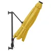 Wand-Sonnenschirm Gelb, Ø 290 cm, Kippbar, UV-beständig, 8 Produktbild-Vorschau 4