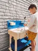 Établi pour enfants bleu avec accessoires Voir les images du produit 3