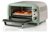 A retro-style toaster oven with its door open, showing a pizza inside. Anteprima dell’immagine prodotto