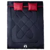 vidaXL Sac de couchage double avec oreiller adultes camping Voir les images du produit 1