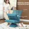 HOMCOM Bodenstuhl Bodensofa mit Verstellbarer Rückenlehne Produktbild-Vorschau 4