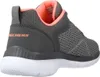 A side view of a gray Skechers sneaker with pink accents. Anteprima dell’immagine prodotto