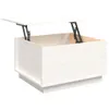 vidaXL Table basse blanche 60x50x35 cm pin massif Voir les images du produit 9