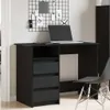 vidaXL Schreibtisch Schwarz 102x50x75 cm Holzwerkstoff Produktbild-Vorschau 3