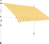 Tenda da sole retrattile a mano 250 cm Arancione/Bianco a Anteprima dell’immagine prodotto 7