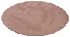 Teppich Holly Peach Rund Ø 120 cm | Moderner Teppich für Produktbild-Vorschau 3