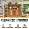 vidaXL Garten-Konsolentisch 80x35x75 cm Massivholz Akazie Anteprima dell’immagine prodotto 6
