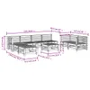 vidaXL 9-tlg. Garten-Lounge-Set Kiefernholz Imprägniert Produktbild-Vorschau 7