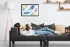 Bild 60x40 MDF-Rahmen, Wandkunst bunte Federn Produktbild-Vorschau 2