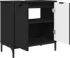 vidaXL Szafka pod umywalkę czarna 60,5 x 33,5 x 61 cm Podgląd zdjęcia produktu 5