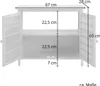 SVITA Waschbeckenunterschrank Badschrank mit Regal Produktbild-Vorschau 7