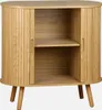 sweeek - Sideboard mit Schiebetüren und Regal, gerillter Produktbild-Vorschau 4