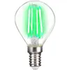 LightMe LED Filament Leuchtmittel Tropfen 4W E14 klar Grün Produktbild-Vorschau 1