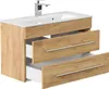 Badmöbel Waschplatz "Portus 800 SlimLine" 80 cm Eiche Gold Produktbild-Vorschau 2