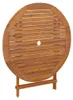 vidaXL Table de jardin pliante Ø 90x75 cm bois massif Voir les images du produit 6