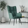 vidaXL Relaxsessel Dunkelgrün Samt Produktbild-Vorschau 1