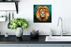 MuchoWow® Poster Löwe - Gemälde - Sternenhimmel 30x30 cm - Produktbild-Vorschau 3
