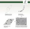 DE-COmmerce Bambus Badteppich LINES Nature 70x120cm – Produktbild-Vorschau 3
