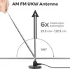 deleyCON DAB+ UKW FM Radioantenne für Stereoanlage Inkl Produktbild-Vorschau 6