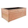 Modernes Hochbeet Höhe 73 cm mit Handlauf aus Lärchenholz Produktbild-Vorschau 4