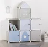 Armadio per bambini con ripiani, 94,5 x 32 x 109 cm, blu Anteprima dell’immagine prodotto 13
