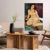Vliesstoff Leinwandbild - Seated Nude (Amedeo Modigliani) Produktbild-Vorschau 4