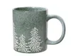 Weihnachtstasse Tannenwald Steingut 8 x 12 x 9,5 cm grün Produktbild-Vorschau 1