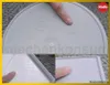 A collage of images showing the lid of a trash can, with close-ups of text and markings. Anteprima dell’immagine prodotto
